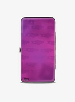 Disney The Emperor's New Groove Yzma Smiling Pose Fish Icon Fuschias Hinged Wallet