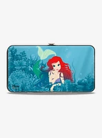 Disney The Little Mermaid Ariel Swimming Resting Poses Coral Reef Hinged Wallet