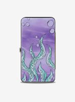 Disney The Little Mermaid Ursula Smiling Sketch Kelp Hinged Wallet