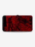 Friday The 13th Jason Mask Splatter Walking Pose Hinged Wallet