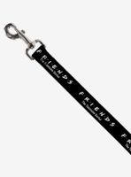 Friends The Television Series Logo Black White Multi Color Dog Leash 6 Ft