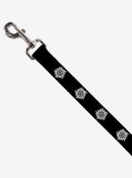 Supernatural Winchester Pentagram Repeat Black White Dog Leash 6 Ft