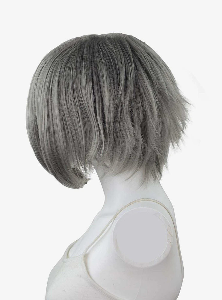 Epic Cosplay Aphrodite Gunmetal Grey Long Bang Layered Short Wig