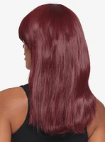 Epic Cosplay Theia Burgundy Red Medium Length Wig