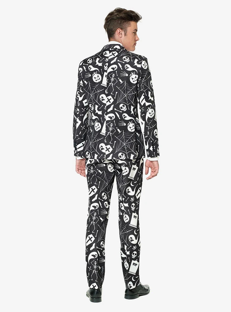 Suitmeister Men's Halloween Black Icons Suit