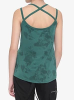 Harry Potter Slytherin Tie-Dye Girls Strappy Tank Top