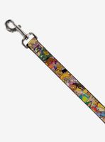 Nickelodeon 90's Rewind Character Mash Up Collage Dog Leash