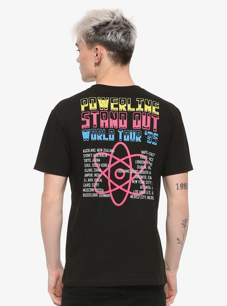 Disney A Goofy Movie Powerline Tour Cities T-Shirt