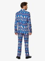 Suitmeister Men's Christmas Blue Nordic Suit