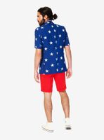 OppoSuits Men's Short Stars And Stripes Americana Suit