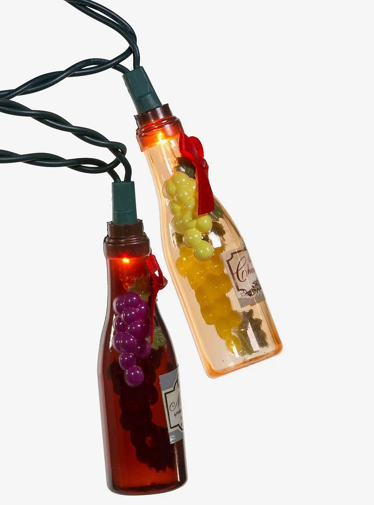 Wine Bottle With Decal Light Set