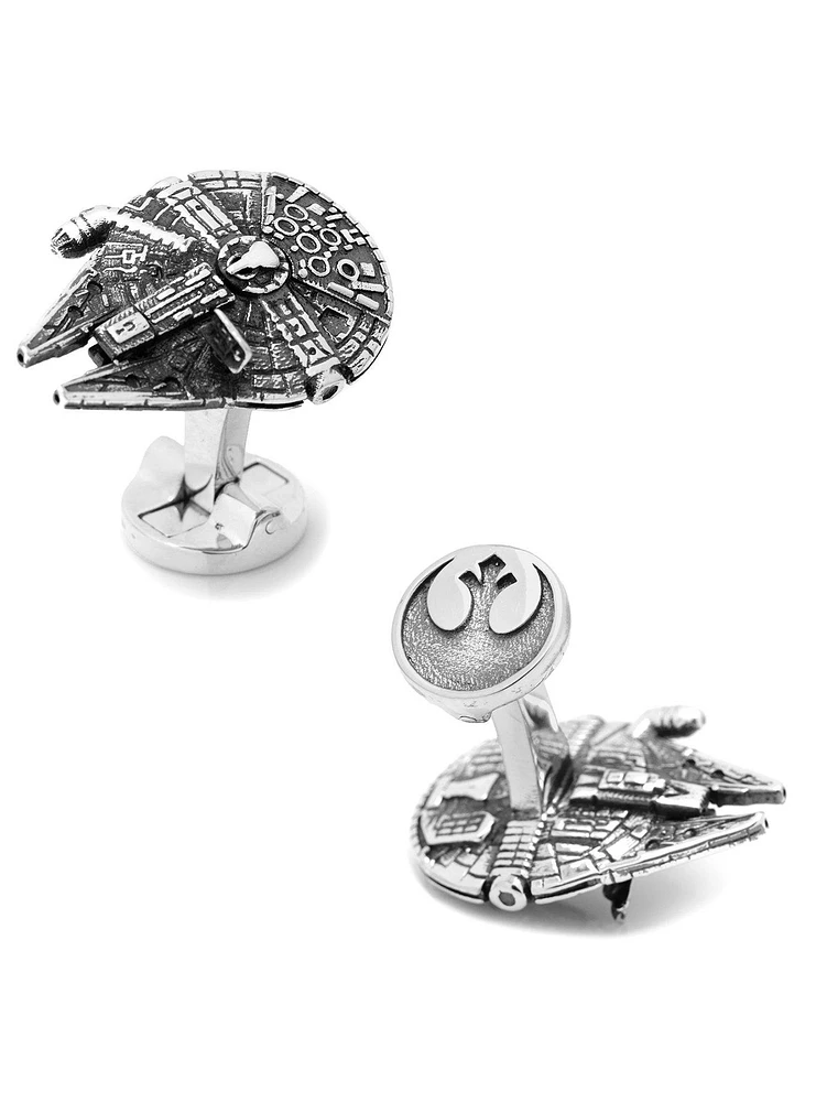 3D Star Wars Millennium Falcon Cufflinks