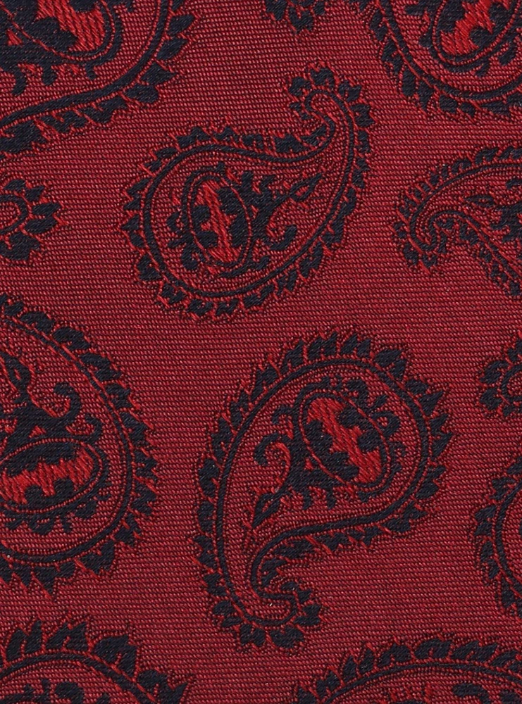 DC Comics Batman Red Paisley Tie