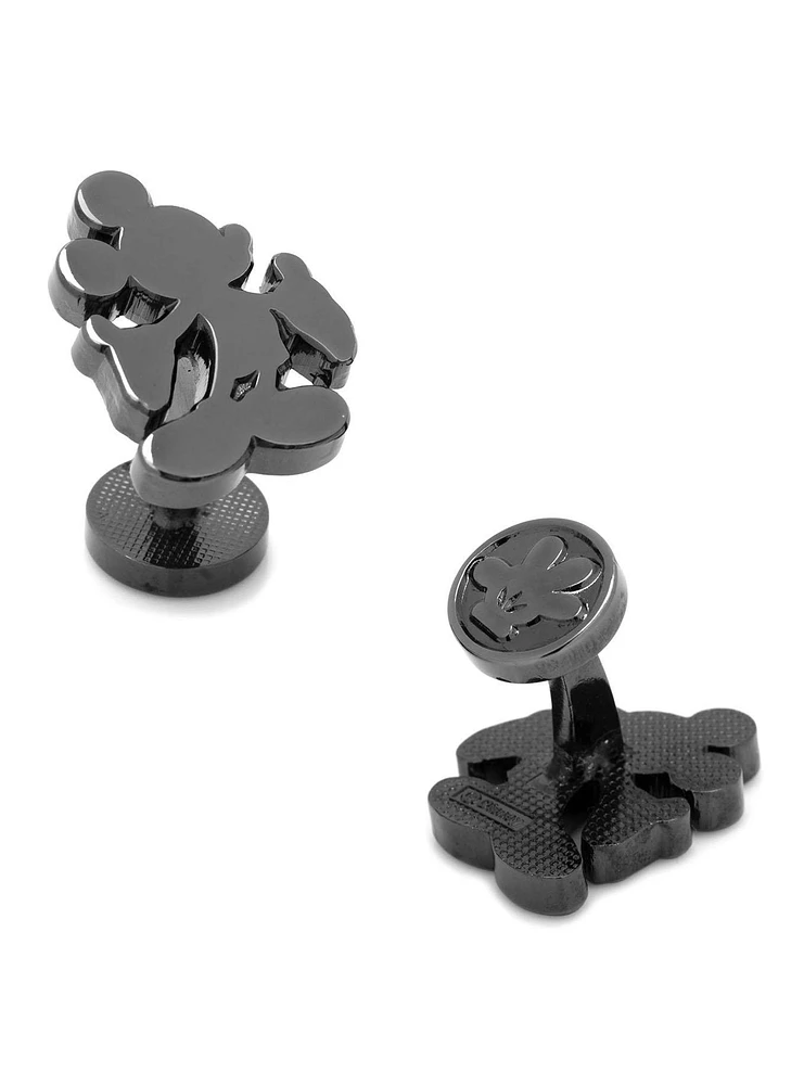 Disney Mickey Mouse Black Silhouette Cufflinks