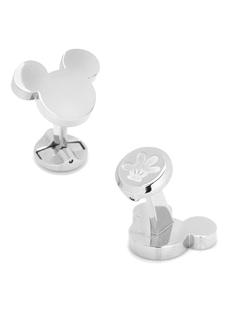 Disney Mickey Mouse Silhouette Stainless Steel Cufflinks