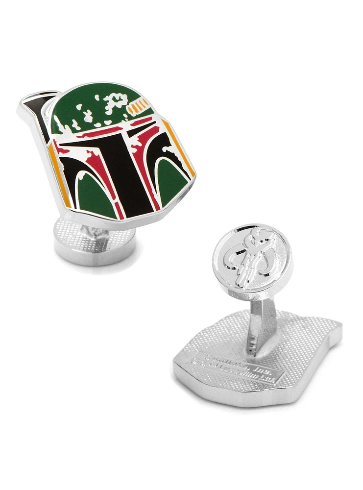 Star Wars Boba Fett Distressed Helmet Cufflinks