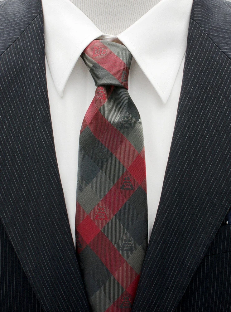 Star Wars Darth Vader Red Plaid Tie