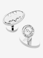 DC Comics Batman Logo Silver Cufflinks