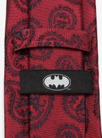 DC Comics Batman Red Paisley Tie