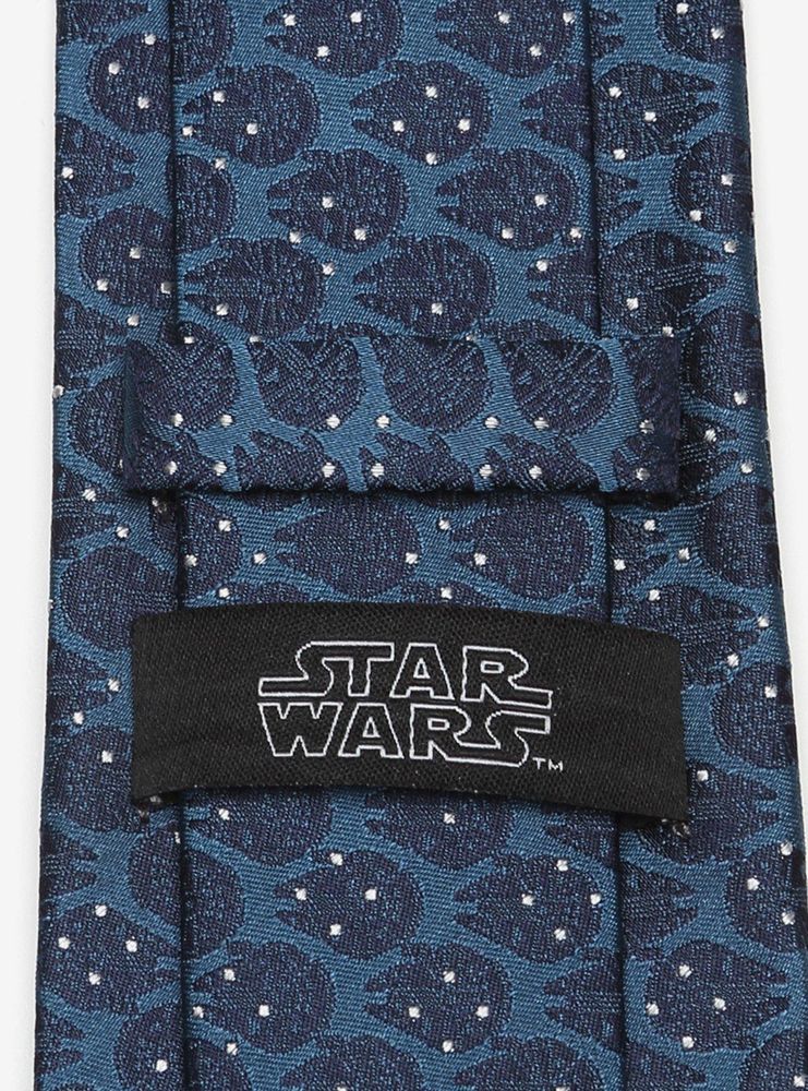 Star Wars Millennium Falcon Dot Blue Tie