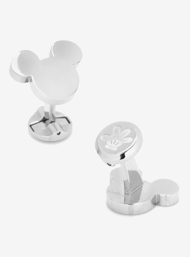 Disney Mickey Mouse Silhouette Stainless Steel Cufflinks