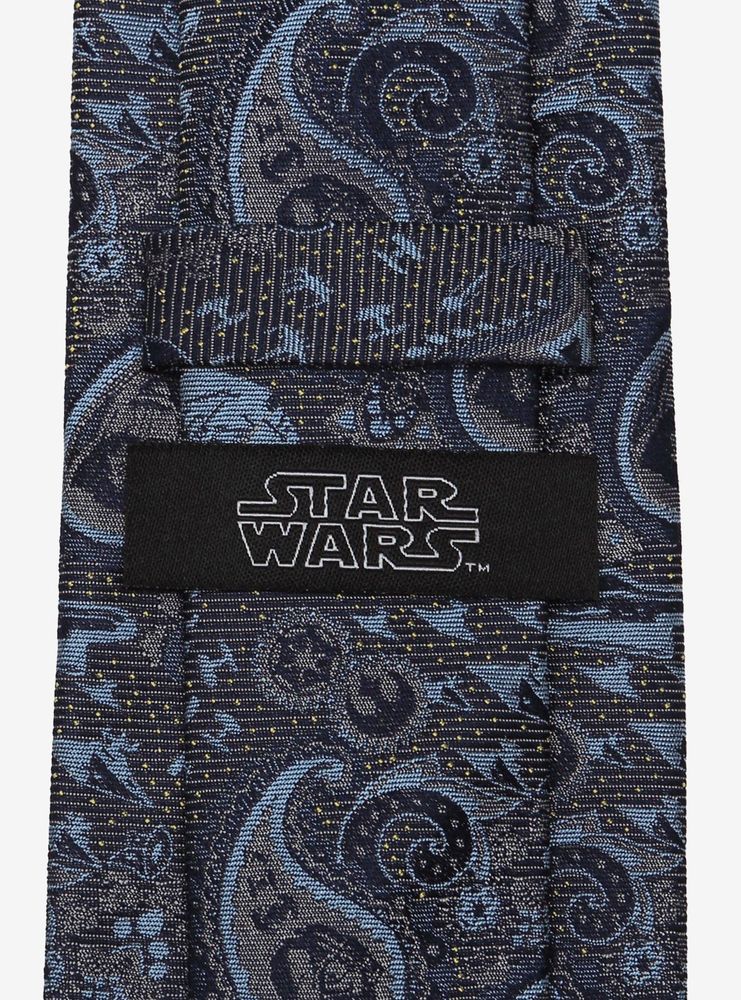 Star Wars Vader Paisley Blue and Gray Tie