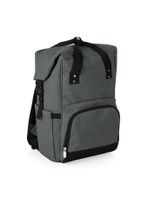 On The Go Roll-Top Heathered Gray Cooler Backpack