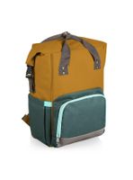 On The Go Roll-Top Mustard Cooler Backpack