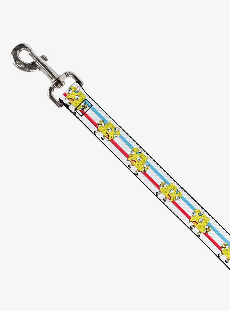 Spongebob Squarepants Mocking Pose Striped Dog Leash