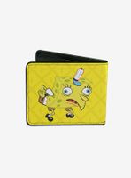 Spongebob Squarepants Mocking Pose Pineapple Close Up Bi-Fold Wallet