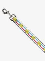 Spongebob Squarepants Mocking Pose Striped Dog Leash