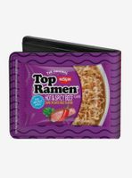 Top Ramen Vivid Beef And Hot Spicy Beef Packages Noodle Wave Bi-Fold Wallet