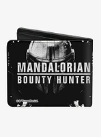 Star Wars The Mandalorian Bounty Hunter Black White Bifold Wallet