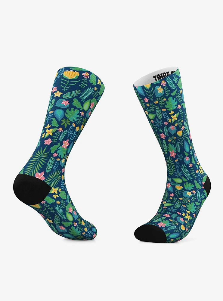 Jungle And Fauna Crew Socks 2 Pair