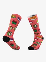 Ramen And Sushi Crew Socks 2 Pair