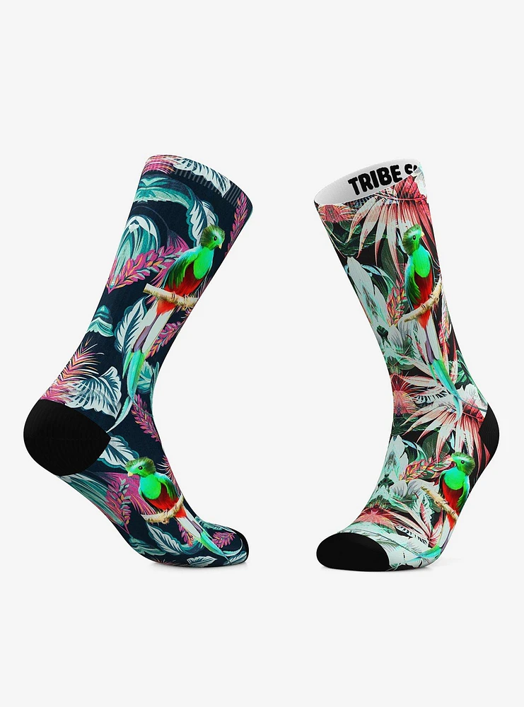 Roses And Quetzals Crew Socks 2 Pair