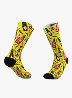 Tacos And Hot Sauce Crew Socks 2 Pair