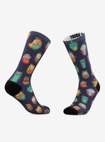 Cats And Owls Crew Socks 2 Pair