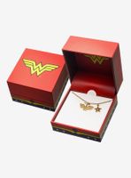 DC Comics Wonder Woman Stainless Steel Gold Plated Necklace