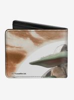 Star Wars The Mandalorian The Child Frown Pose Bifold Wallet