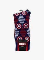 Marvel Captain America Navy Argyle Stripe Socks