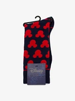 Disney Mickey Mouse Silhouette Blue Socks