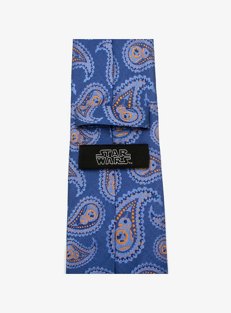 Star Wars BB-8 Blue Paisley Tie