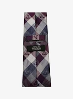 Star Wars Darth Vader Plum Modern Plaid Tie