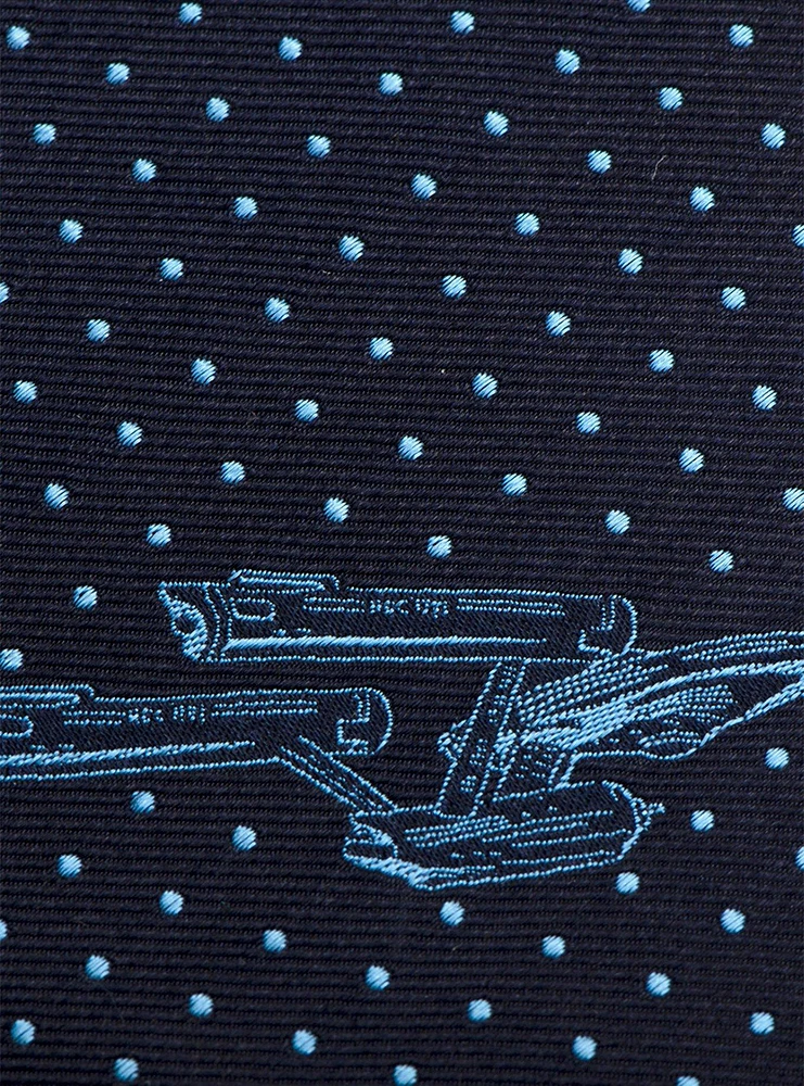 Star Trek Enterprise Dot Blue Tie