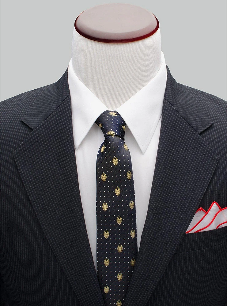 Marvel Iron Man Gray Dot Tie