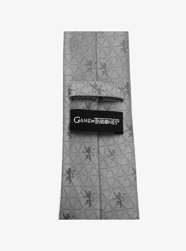 Game Of Thrones Lannister Geometric Sword Gray Tie