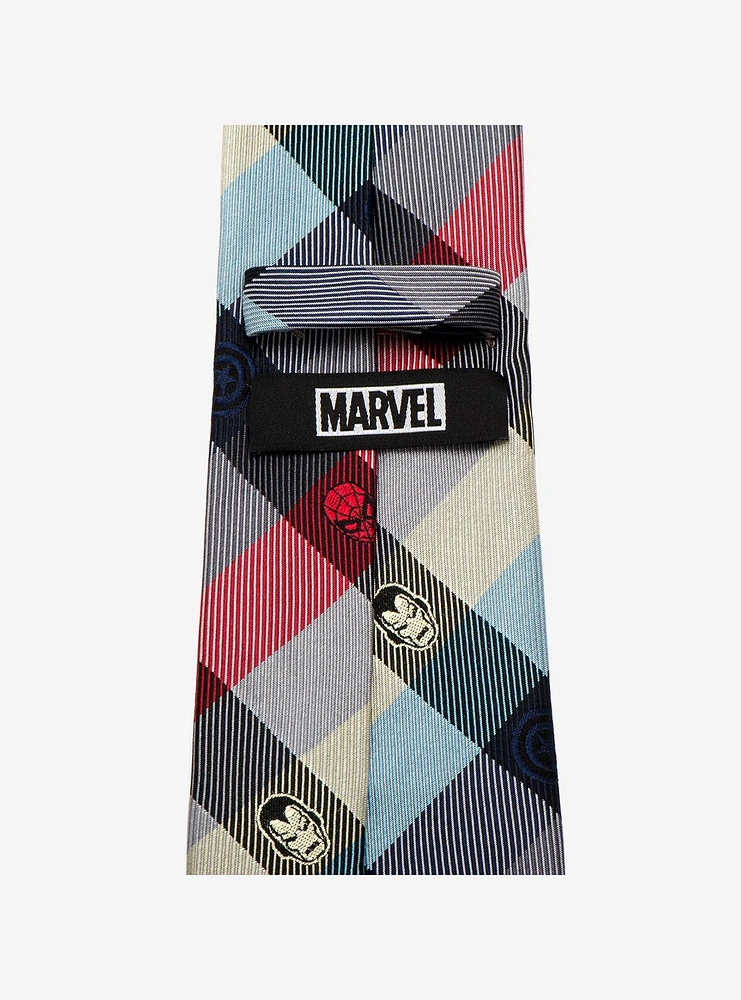 Marvel Comics Plaid Tie