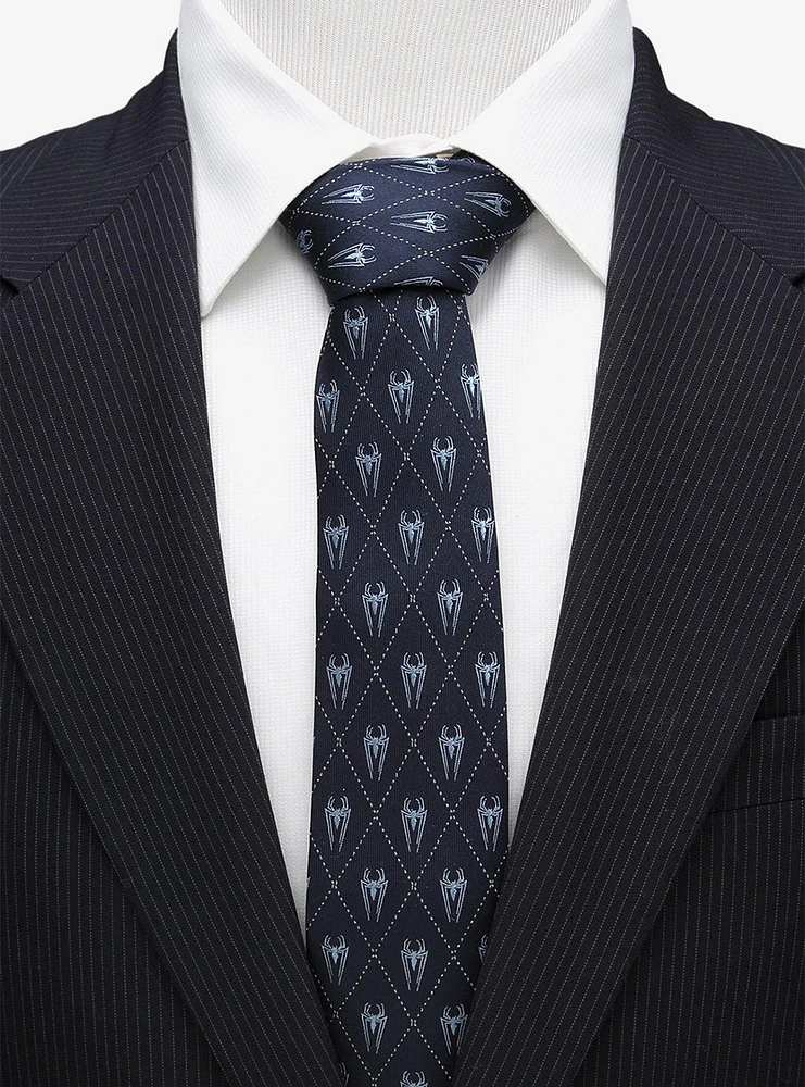 Marvel Spider-Man Diamond Navy Tie