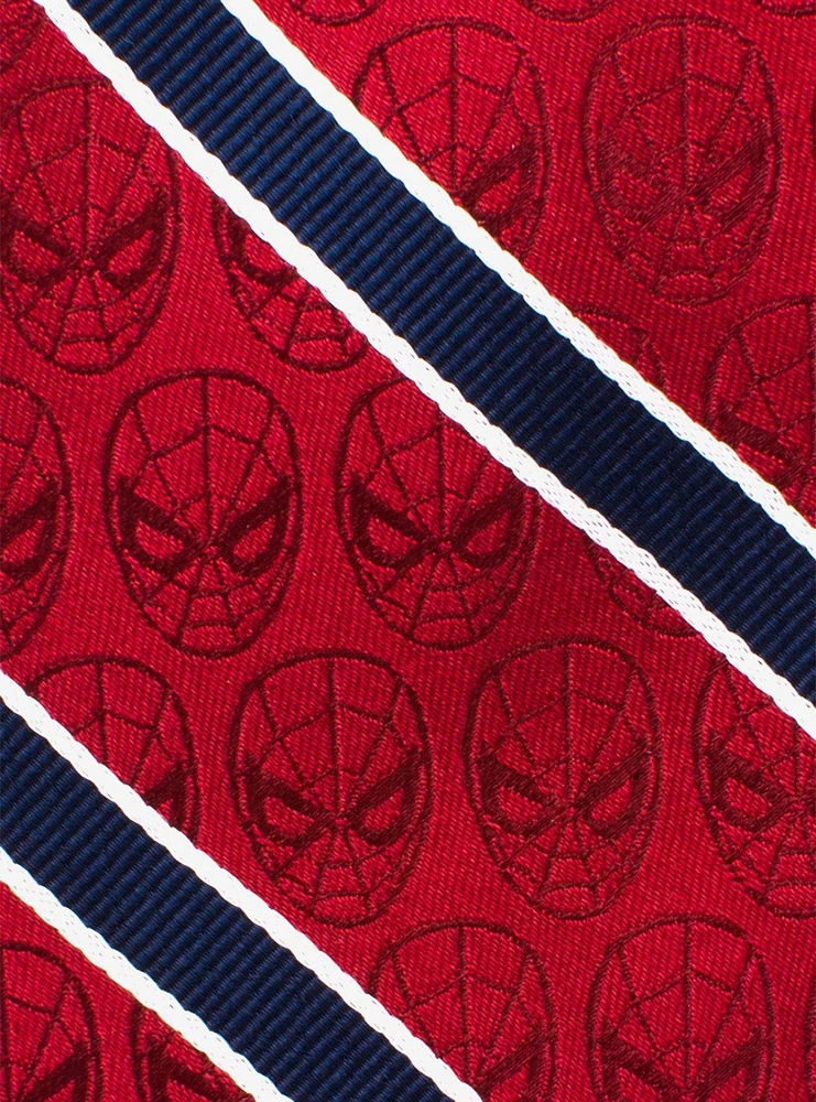 Marvel Spider-Man Red and Navy Stripe Tie